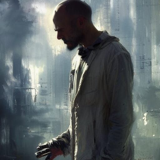 Dramatic Character as Impressionist Digital Painting