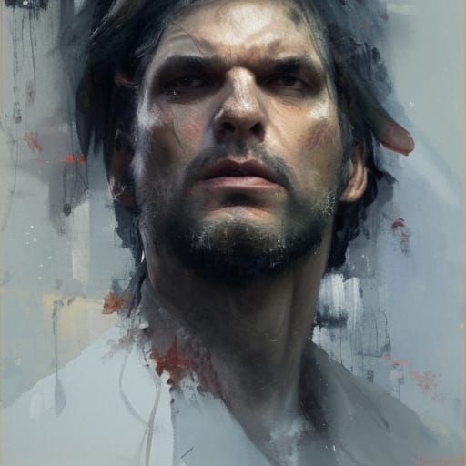 Dramatic Character in Impressionist Digital Painting