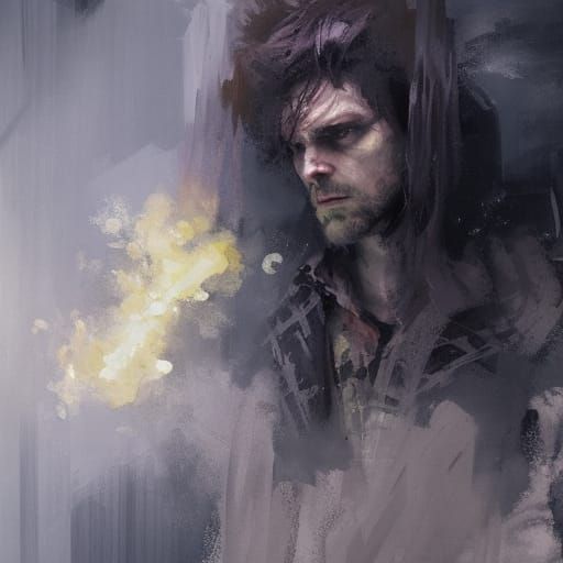 Dramatic Character as Impressionist Digital Painting