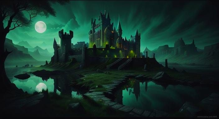 Surreal Crumbling Castle in Ireland, Dali Style