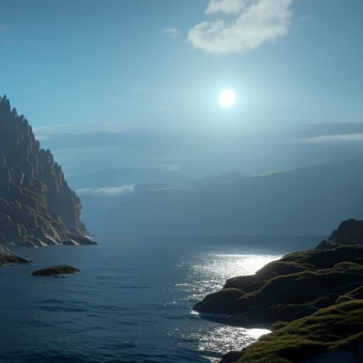 Fantastical Oceanscape in Detailed Matte Painting