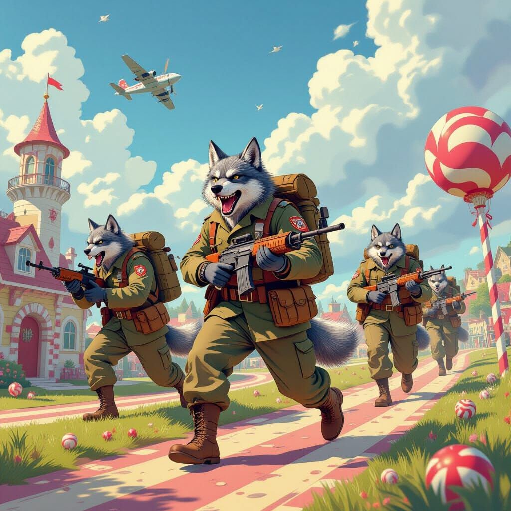 WW2 Werewolves in Candyland: A 1940s Fantasy Comic