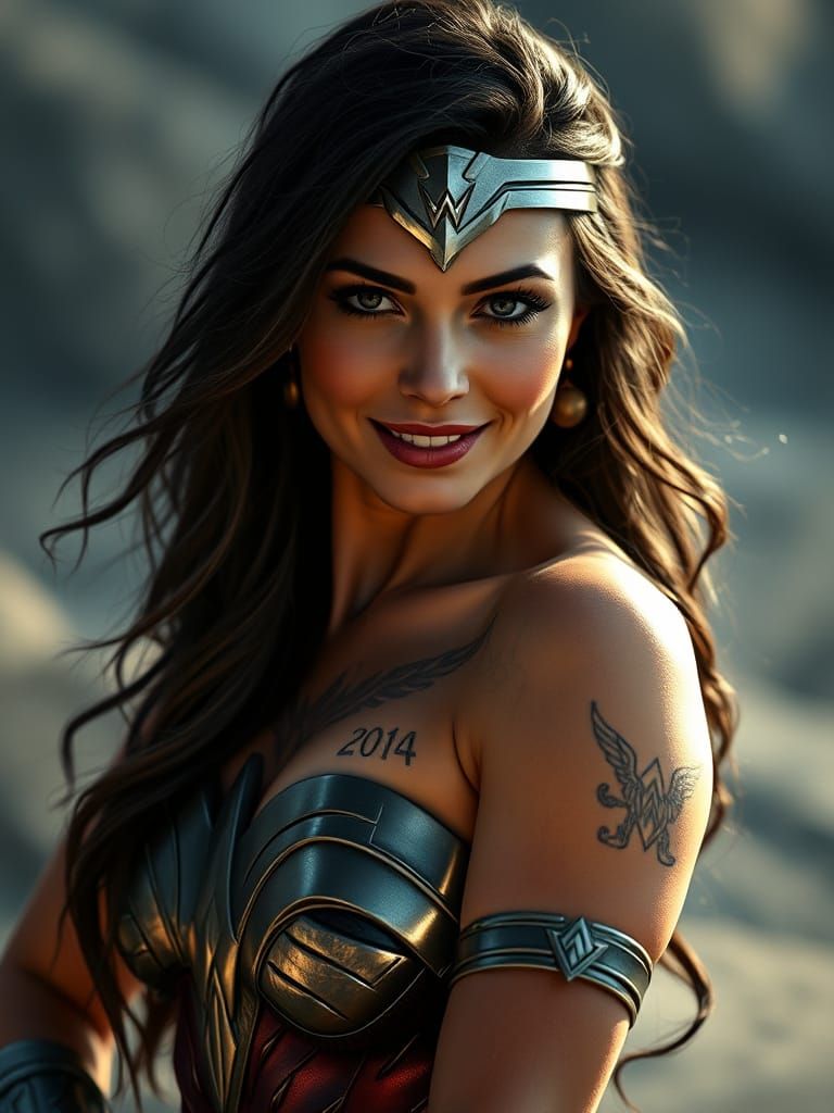 Wonder Woman in Fashion Photography Style