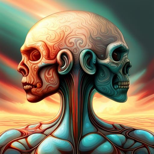 Hyperrealistic Portrait with Dramatic Lighting and Color