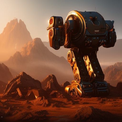 Robots Invade Earth: Detailed Matte Painting