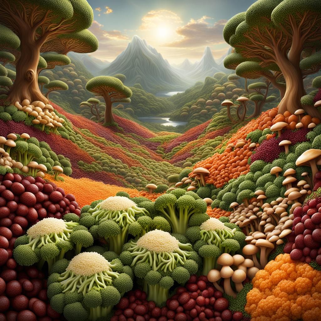 Edible Landscape in Carl Warner Style