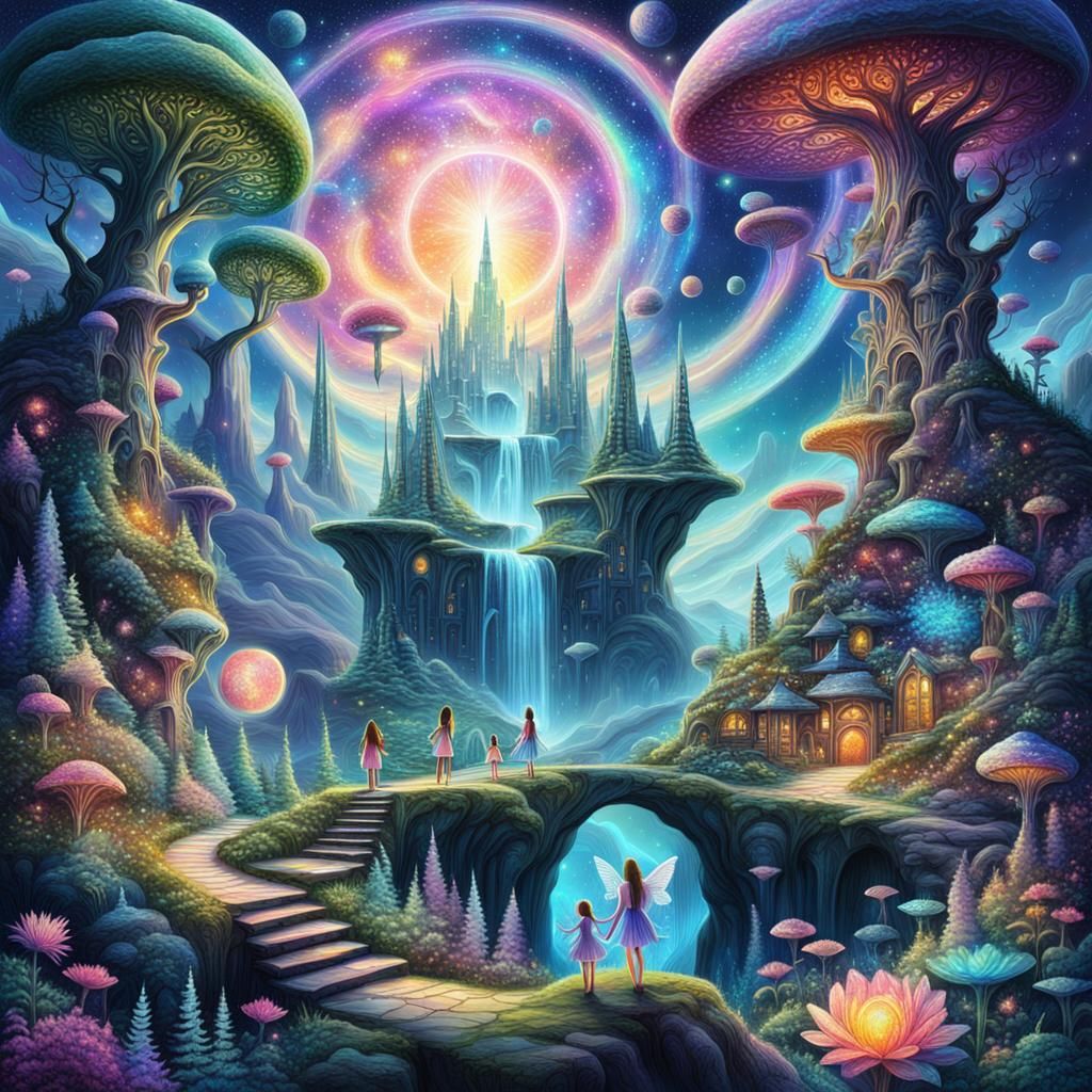 Fairies in a Holographic Astral Fantasy World