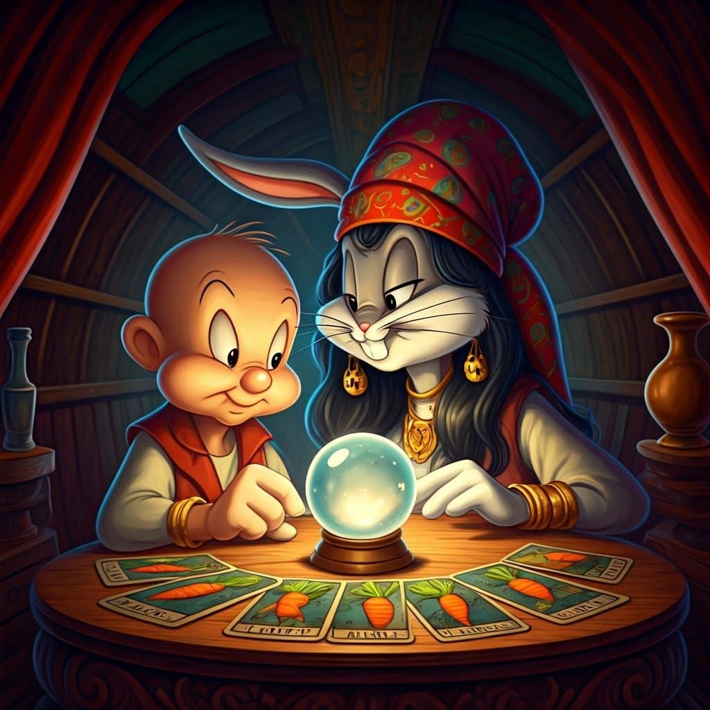 Bugs Bunny as Gypsy Fortune Teller