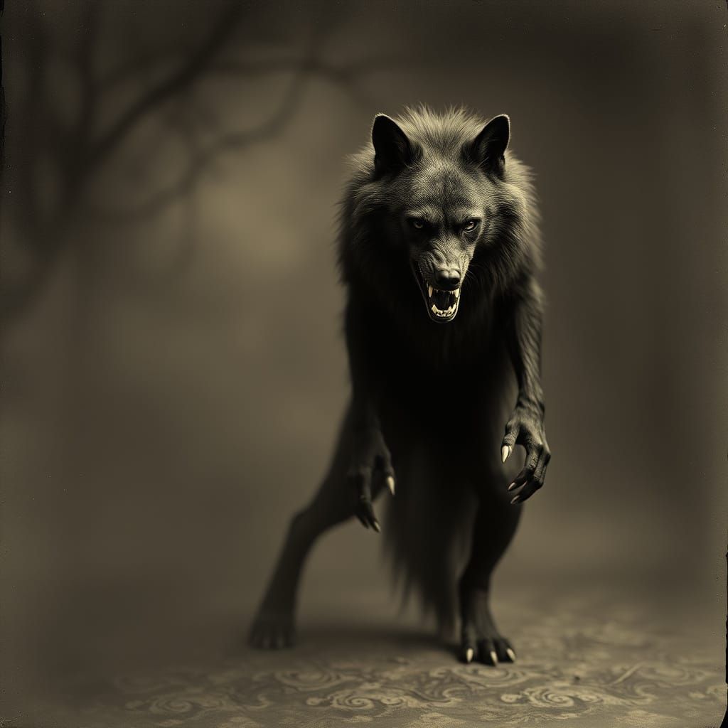 Werewolf in Classic Horror Movie Style