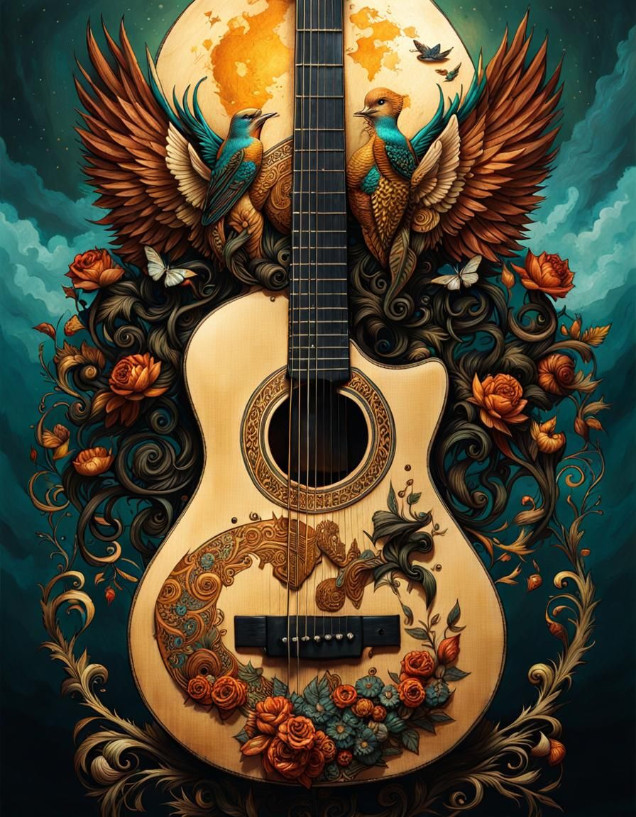 Acoustic Guitar Art 9