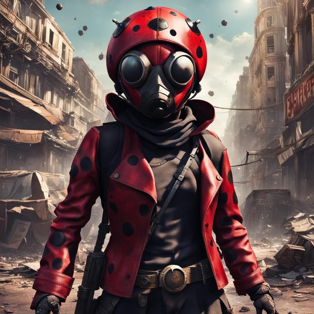 Ladybug Ready to Fight in Post-Apocalyptic Paris