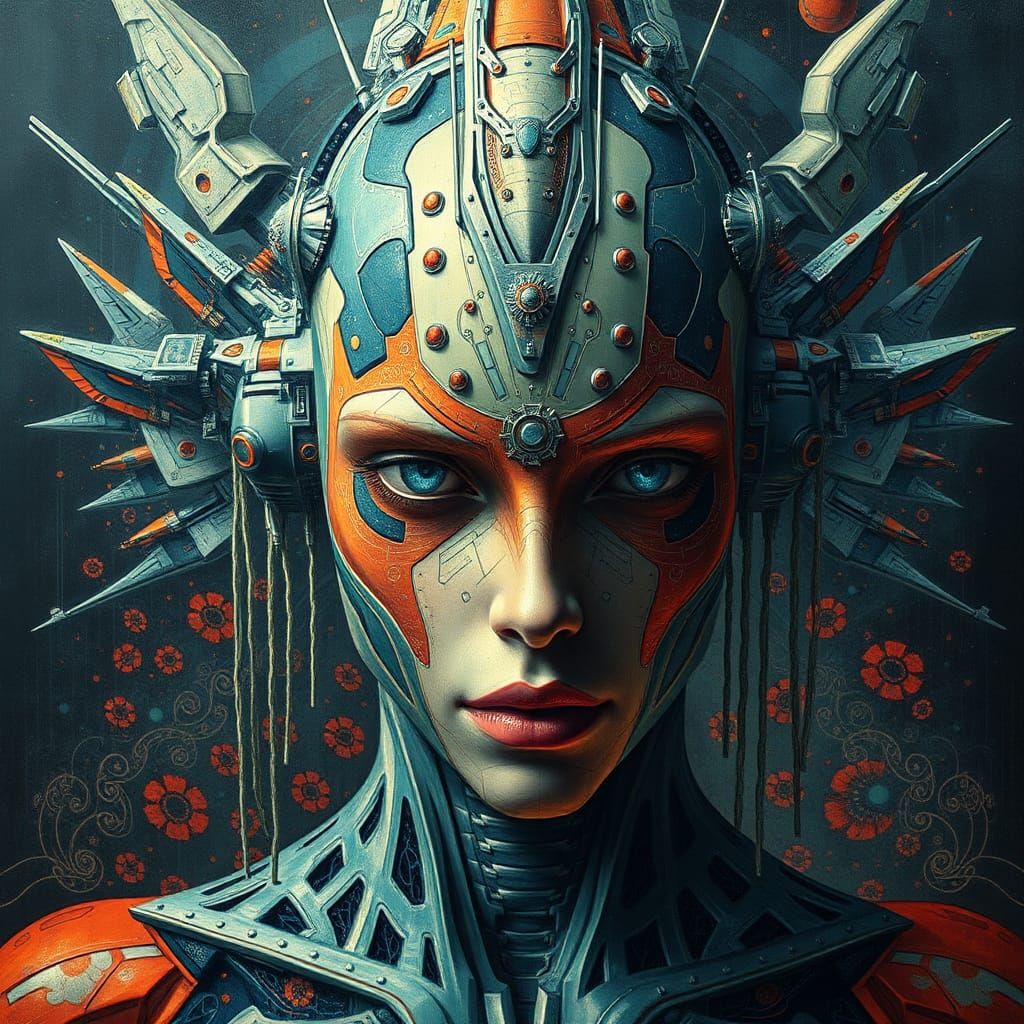 Abstract Surrealism: Bodypainted Biometric Imagineering