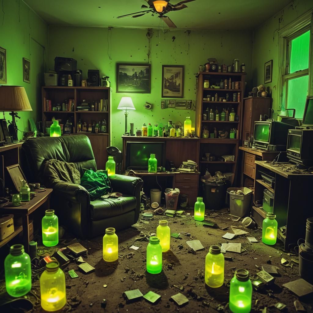 Radioactive Mess: Cinematic Living Room Still