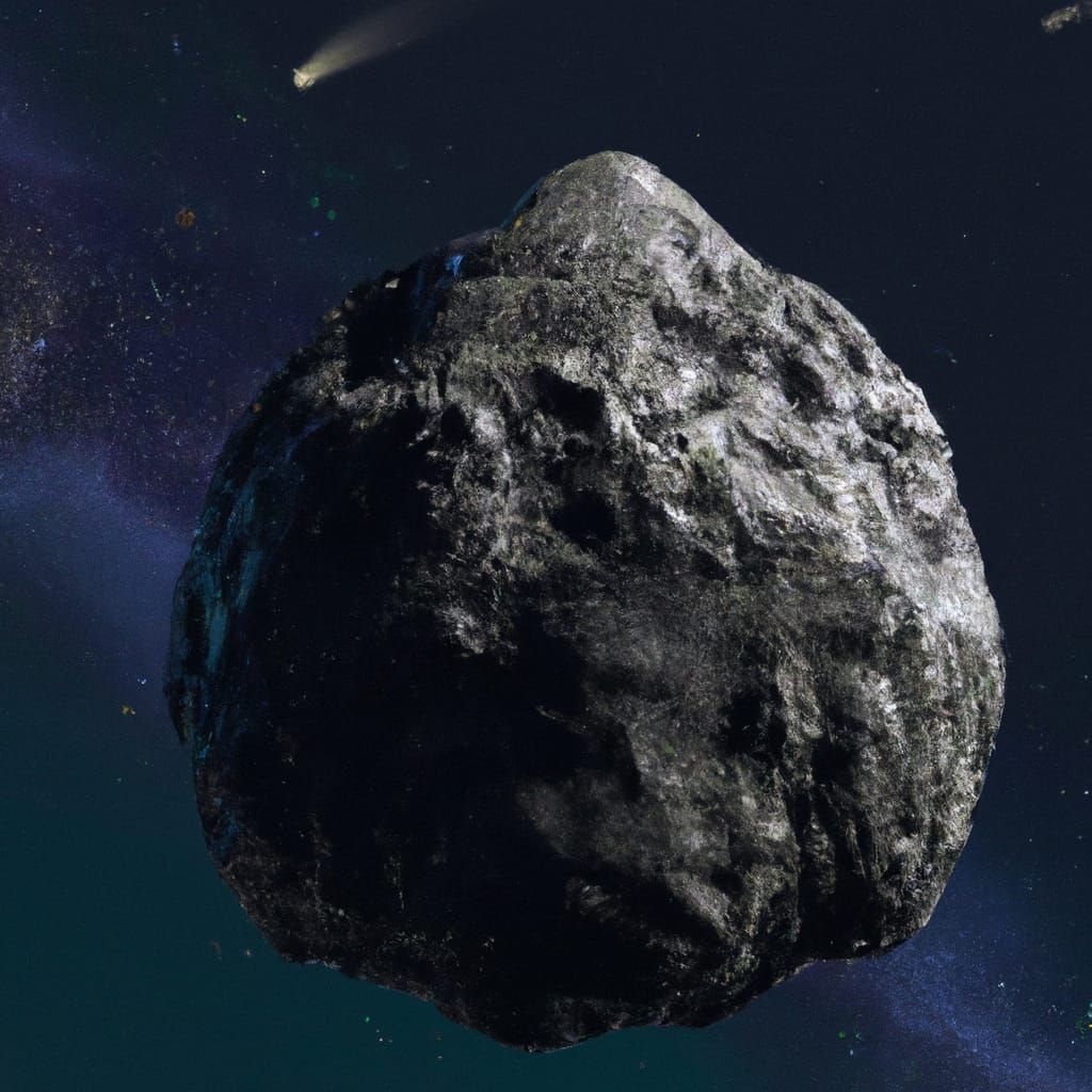 Asteroid Approaches Earth: Hyperrealistic Comic Art