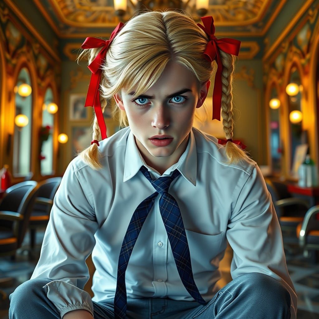 Elegant Terror in a Hair Salon