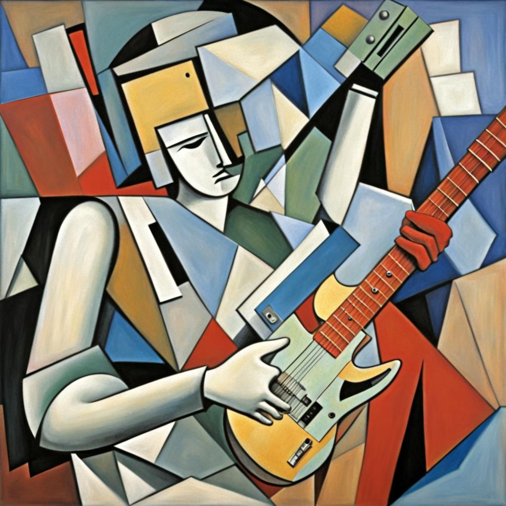 Cubist Interpretation of Money for Nothing