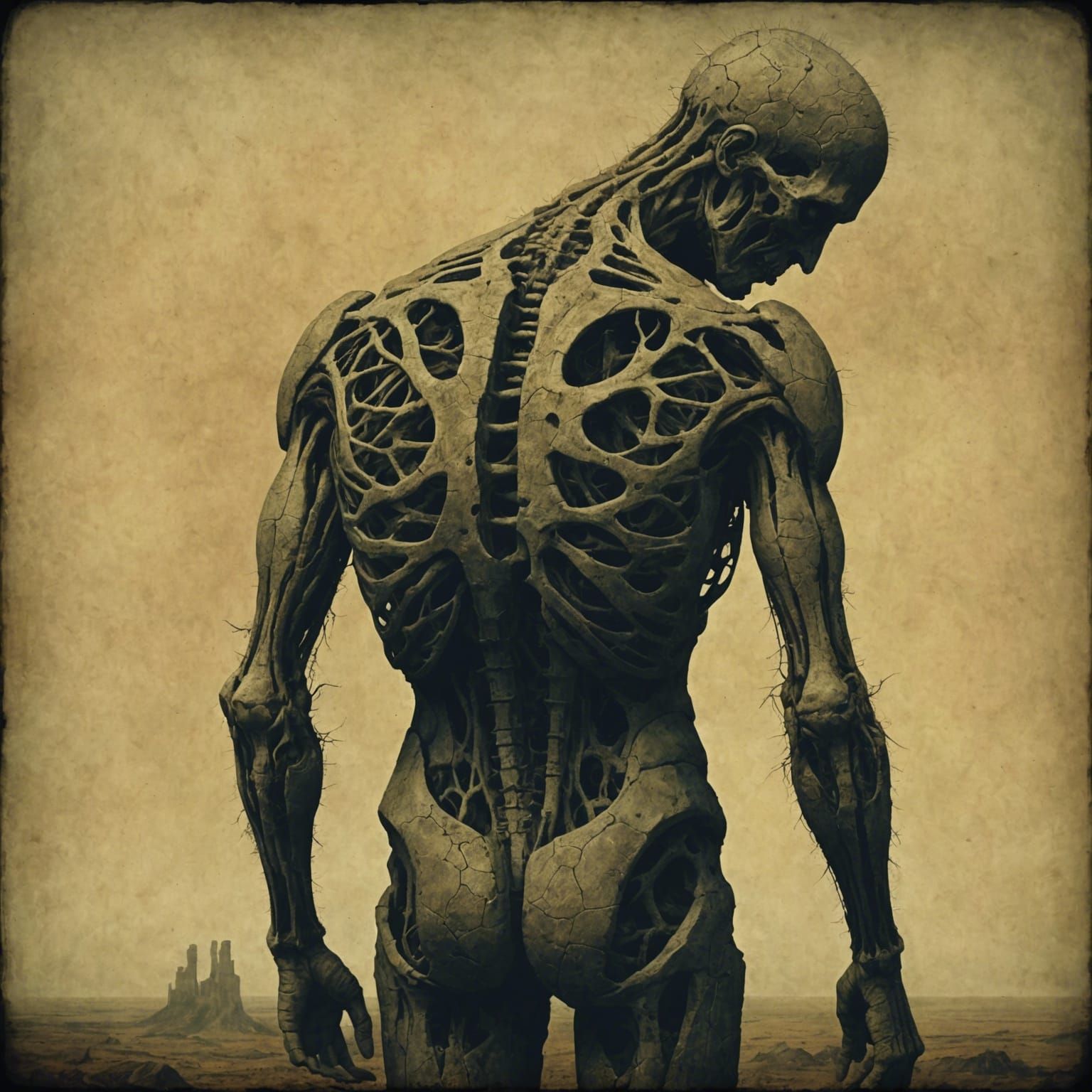 Disturbing Abstract Image of a Dystopian Nightmare