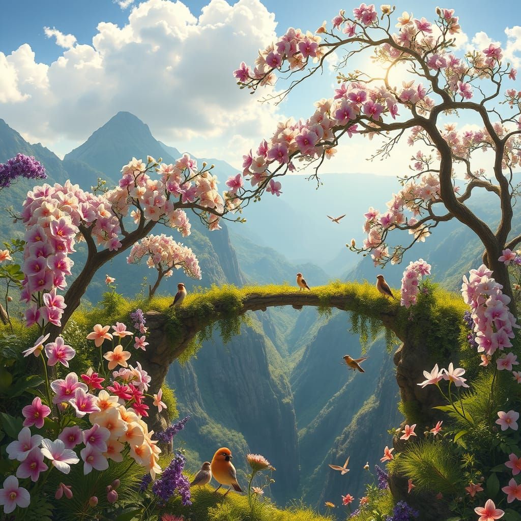 Mystical Orchid Paradise in Vibrant Colors