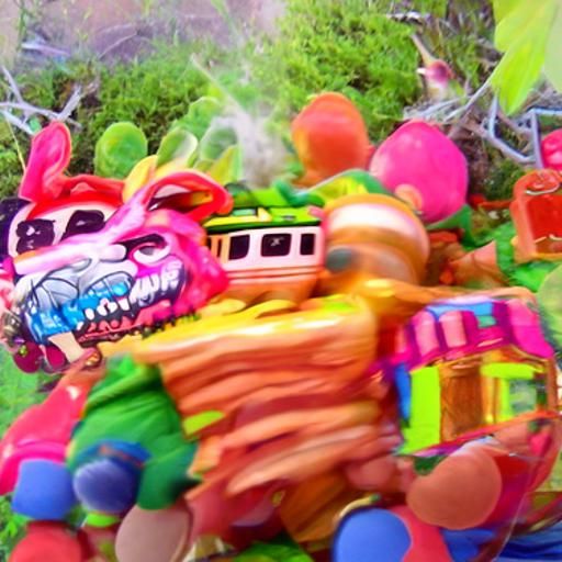 Candy Realm Demolition by Train Monsters
