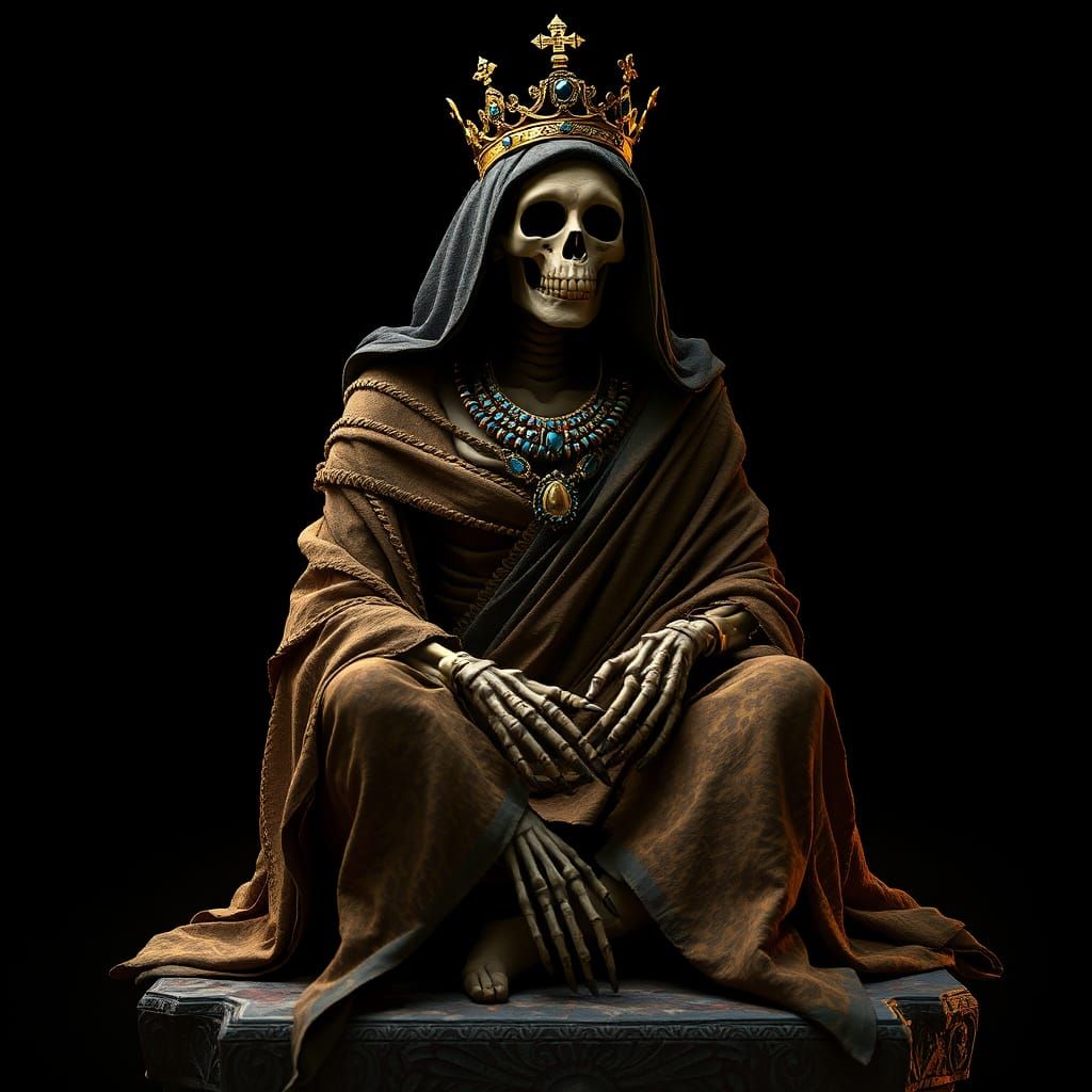 Regal Mummy Queen in Anime Style