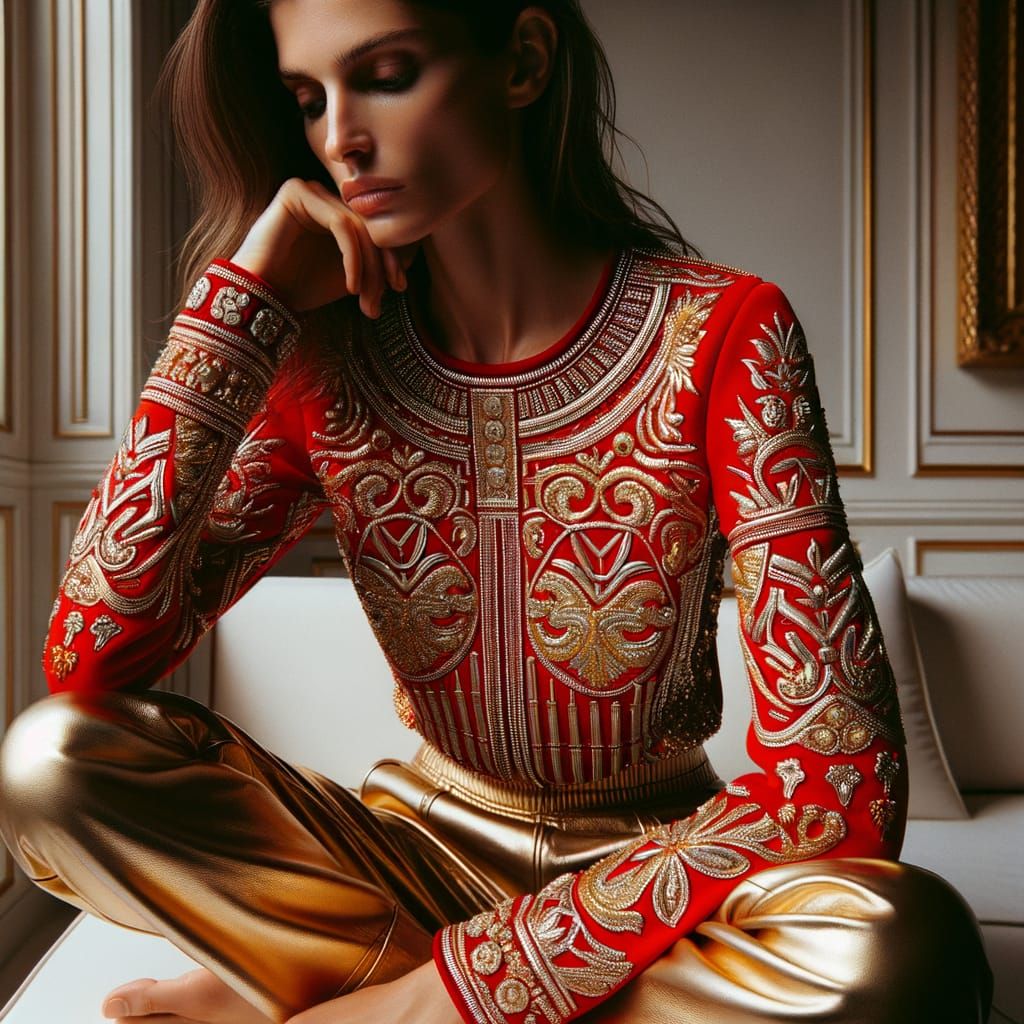 " Sables de feu " Haute couture automne-hiver 2009-2010.