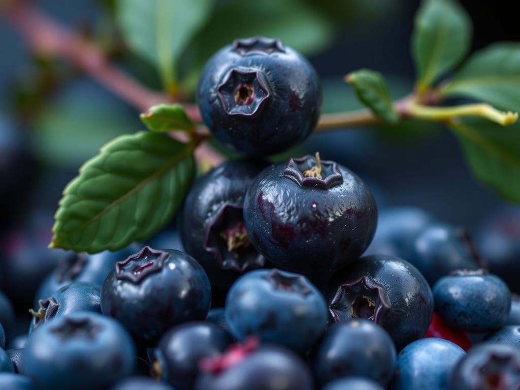 Abstract Portrait in Shades of Blue