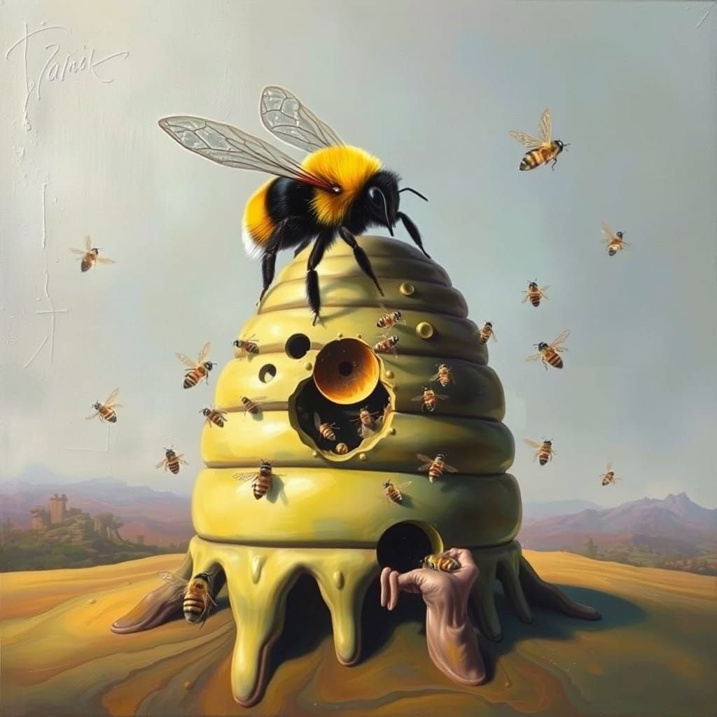 Futuristic surreal beehive #1