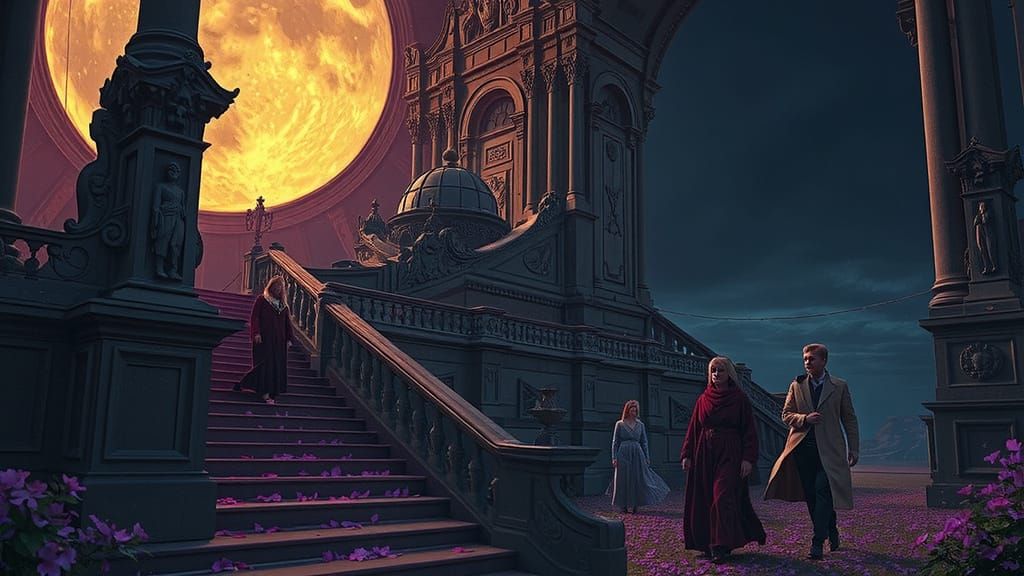 Epic Desert Migration Cinematic Film Still