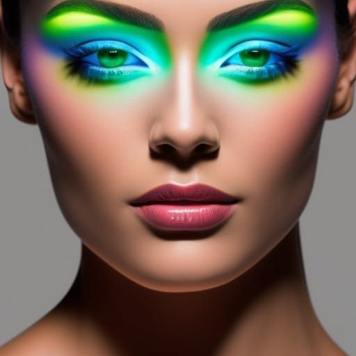 Radiant Goddess: Hyperrealistic Full Body Portrait