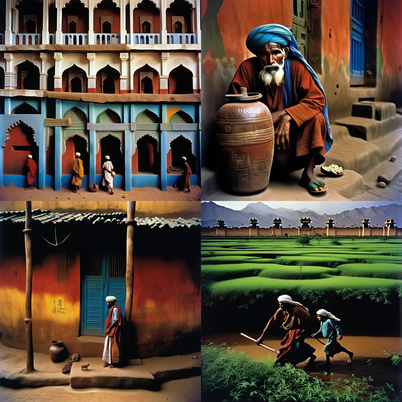 Evocative Photojournalism Image in McCurry Style