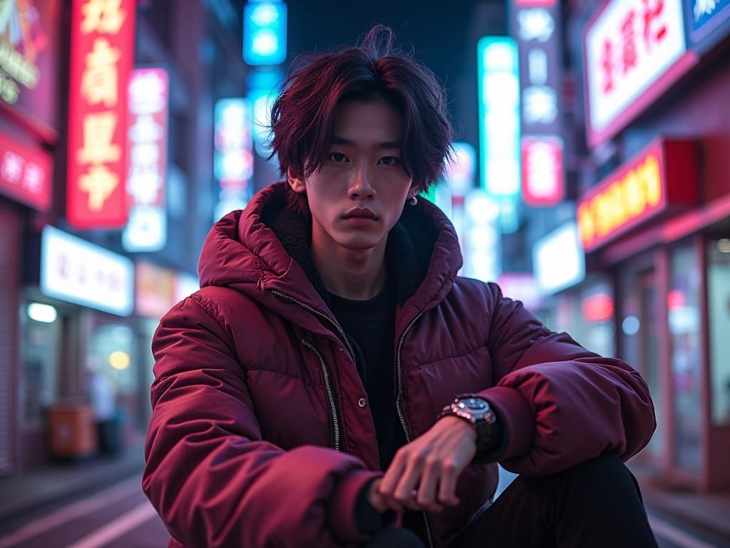 Choi Young-woo as Park Seung-sun in Cyberpunk Style