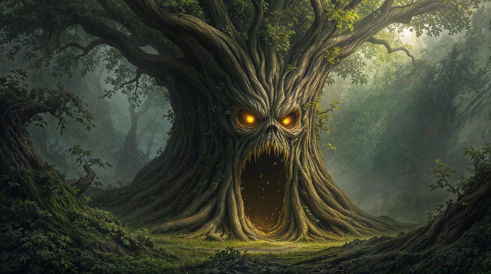 Primeval Grove Guardian in Realistic Style