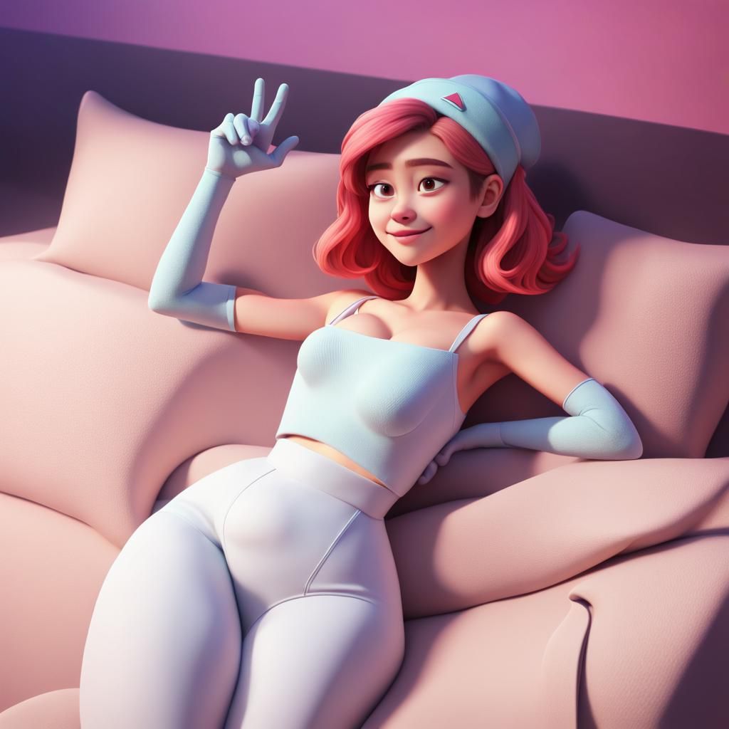 Pixar-Style 3D Character Concept Art
