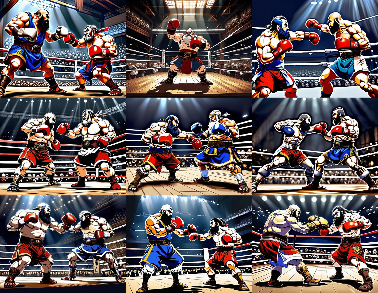 Dwarf Fighter Loses Boxing Match in Anime Style