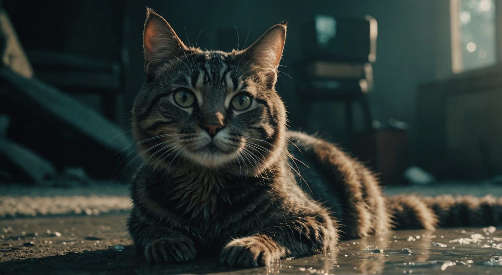 Stunning Dreamcore Cat in Cinematic Film Still