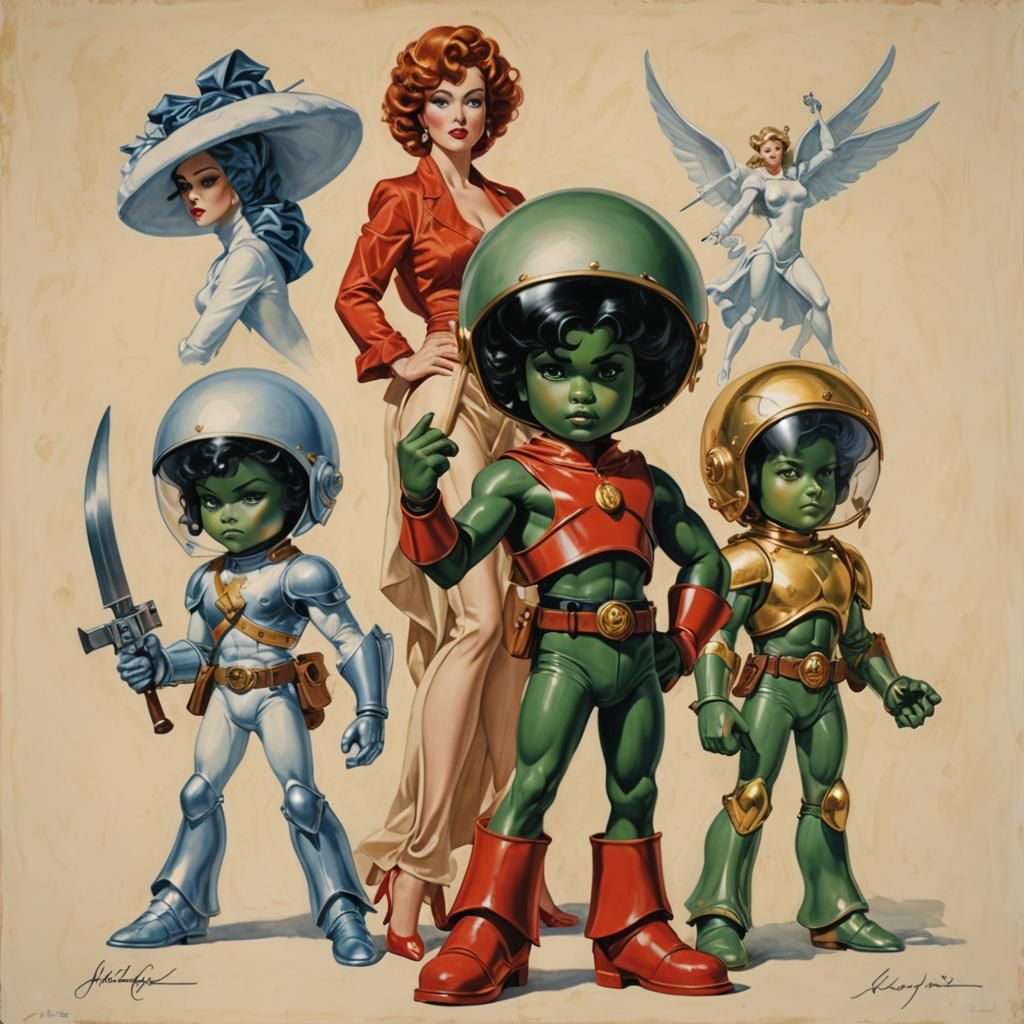 Glamorous Woman Portrait in Heroic Fantasy Style