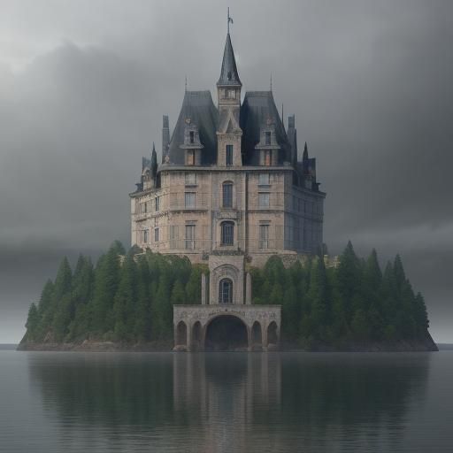 Epic Chateau on Island: Digital Matte Painting