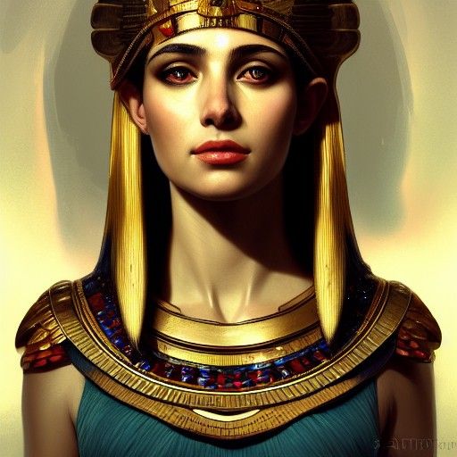Cleopatra Portrait in Hyperdetailed Style