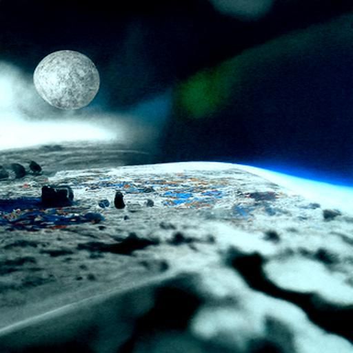 Earthrise: Lunar View in 8k Concept Art