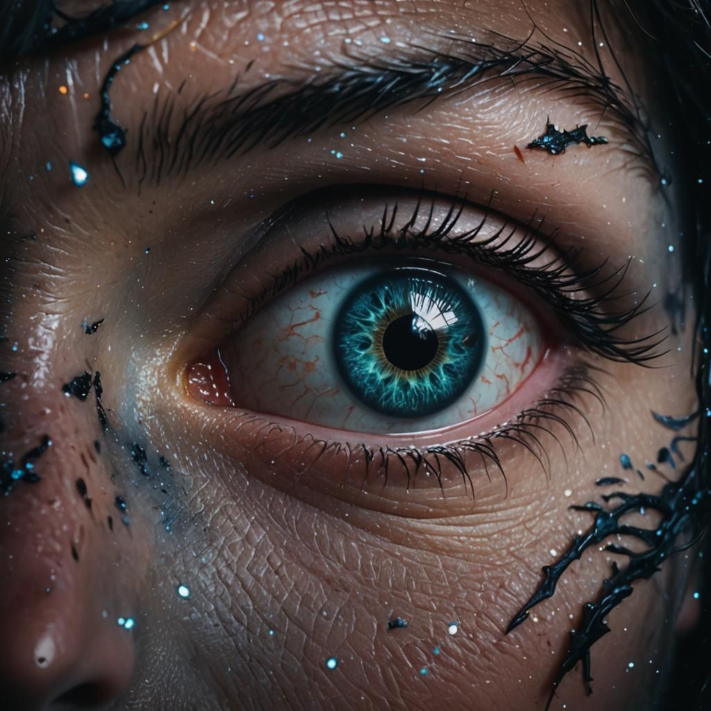 Galaxy Eyes: A Mesmerizing Cinematic Close-Up