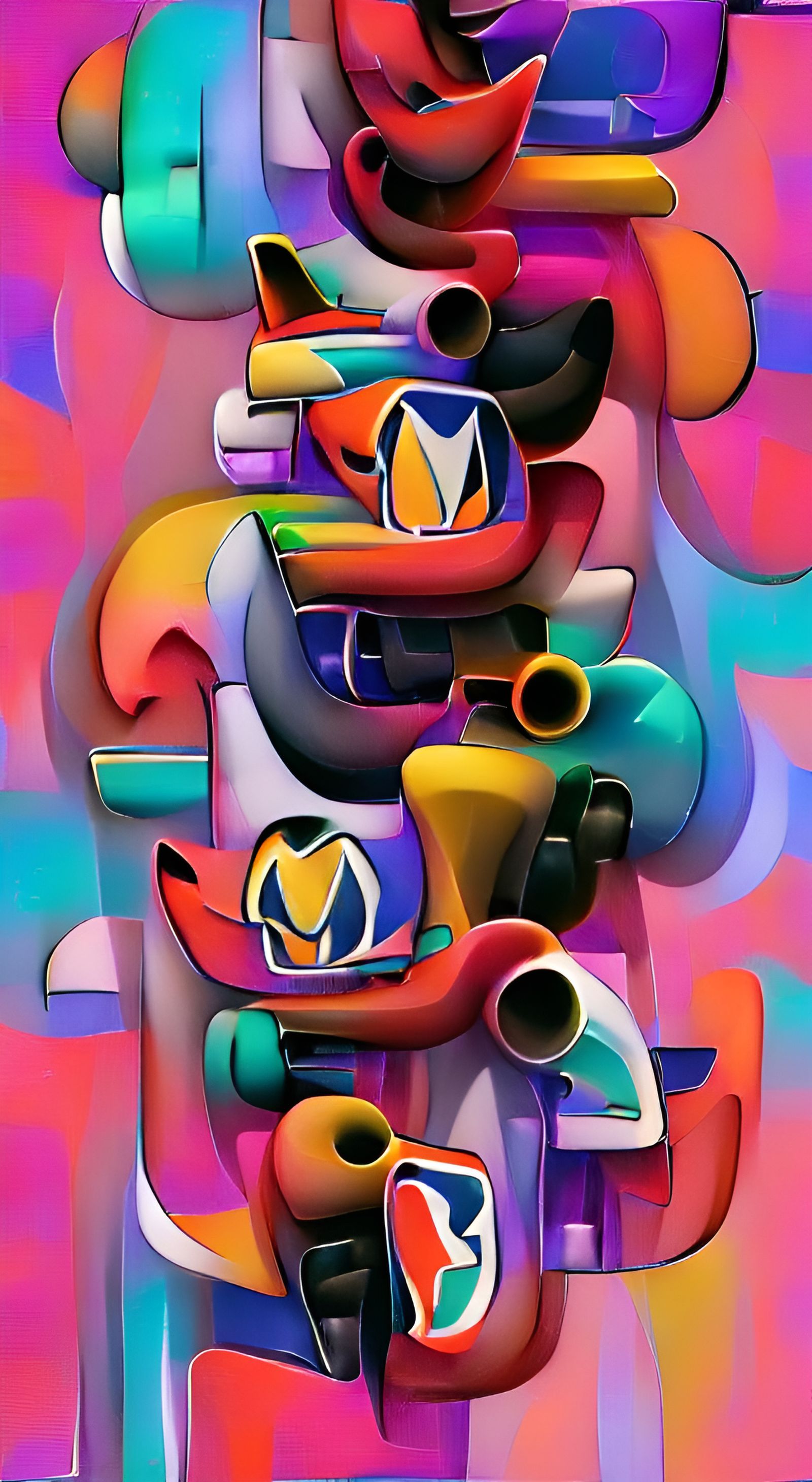 Abstract Shapes in Bold Animated Style