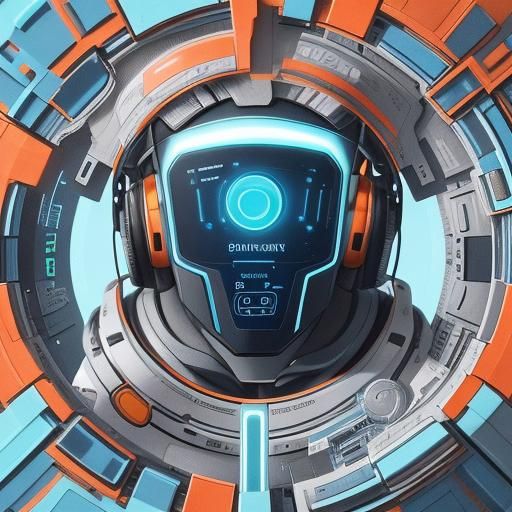 Empathetic Tech Support in Futuristic Digital Art