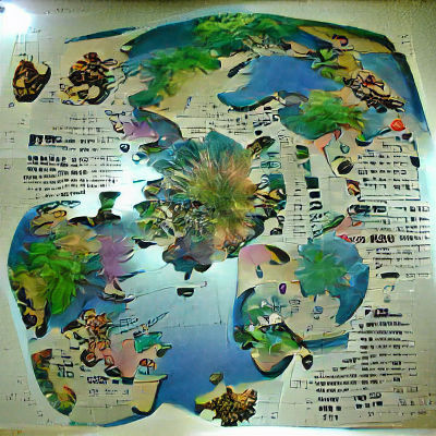 Detailed World Map Illustration