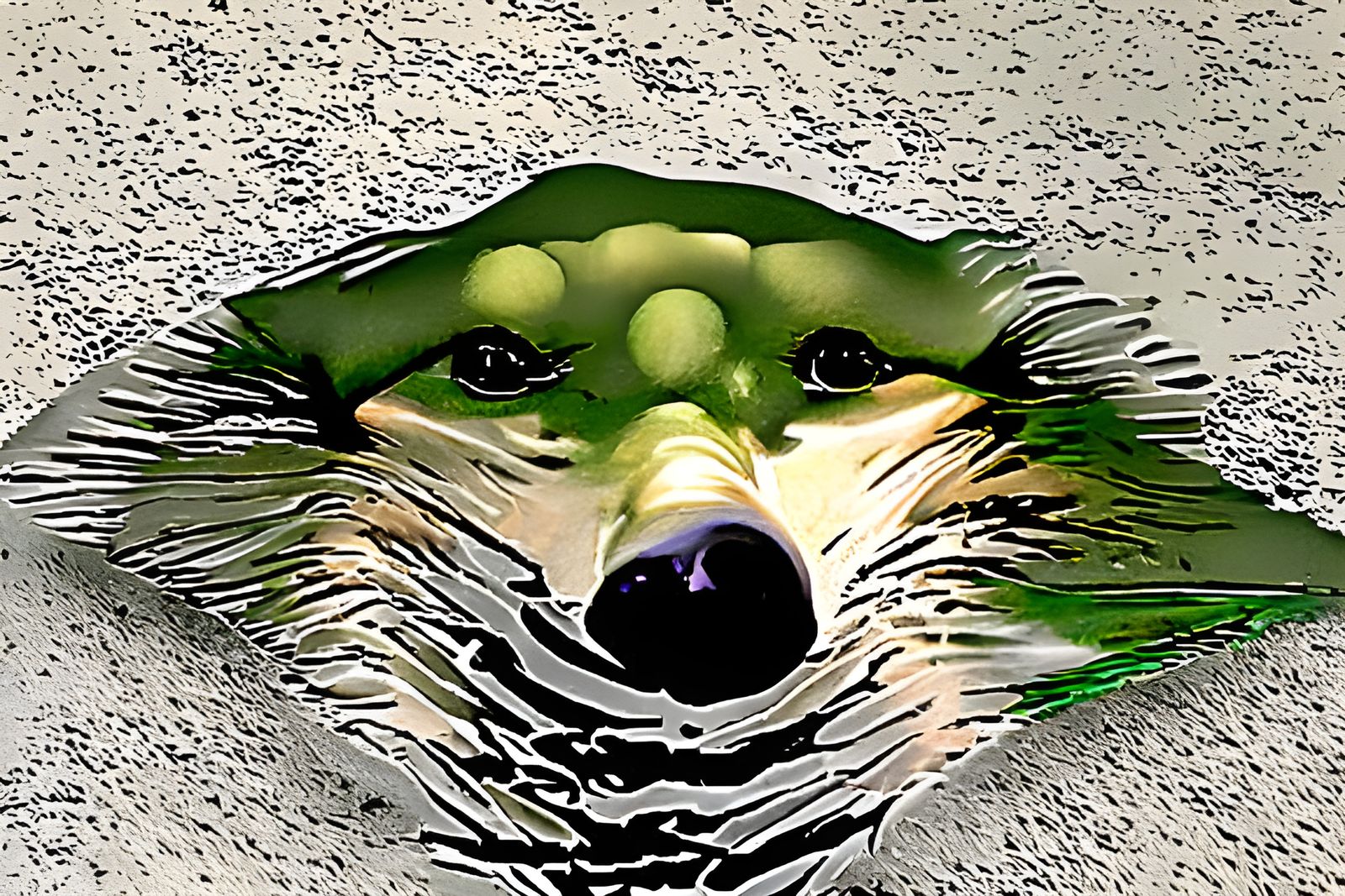 Photorealistic 3D Image with Hidden Animals