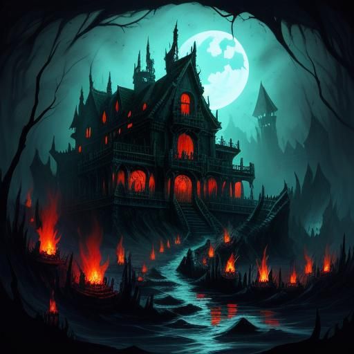 Haunting Underworld: Fiery Rivers and Dark Caverns