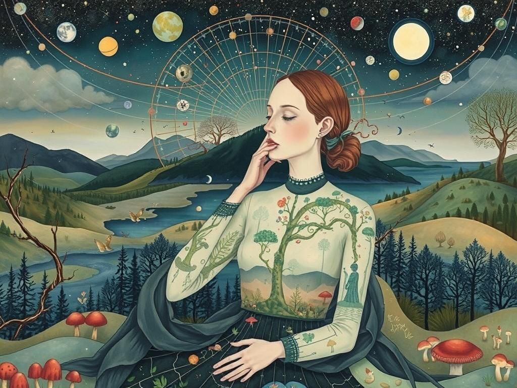 Ethereal Mindscapes: Intertwined Bodies in a Surreal Biomech...