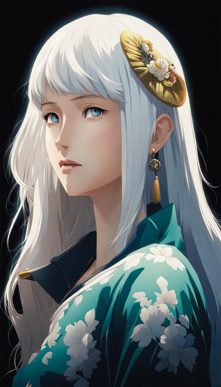 Anime Character Art in Ghibli Style