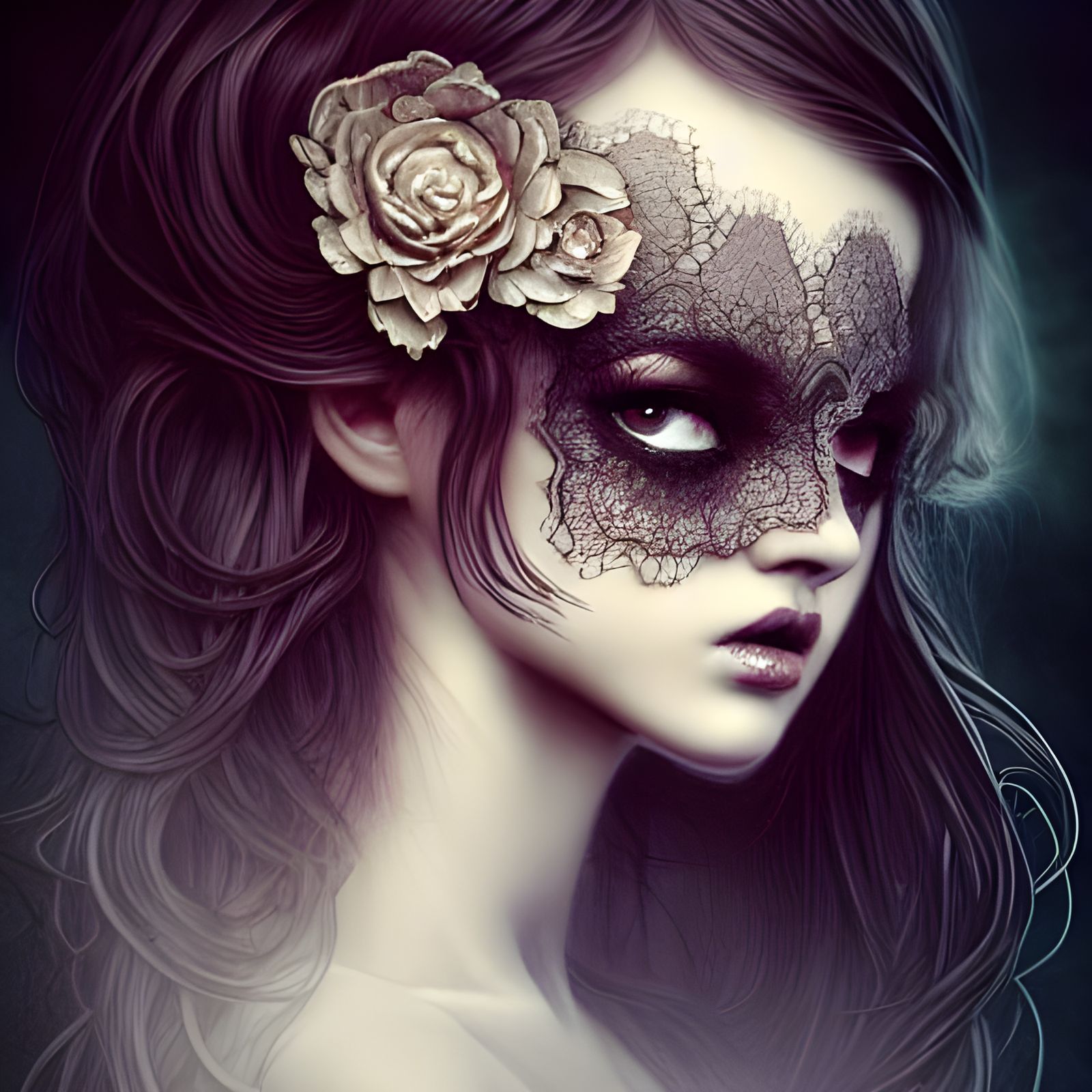 Dark Fantasy Rococo Doll Heads