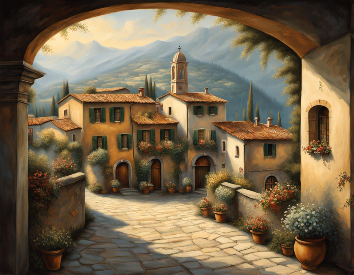 Timeless Italian Village Nestled in the Mountains