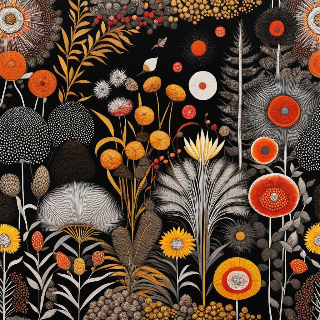 Fantasy Garden: Mixed Media Digital Art